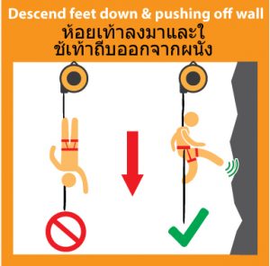 Descend-feed-down_-pushing-off-wall